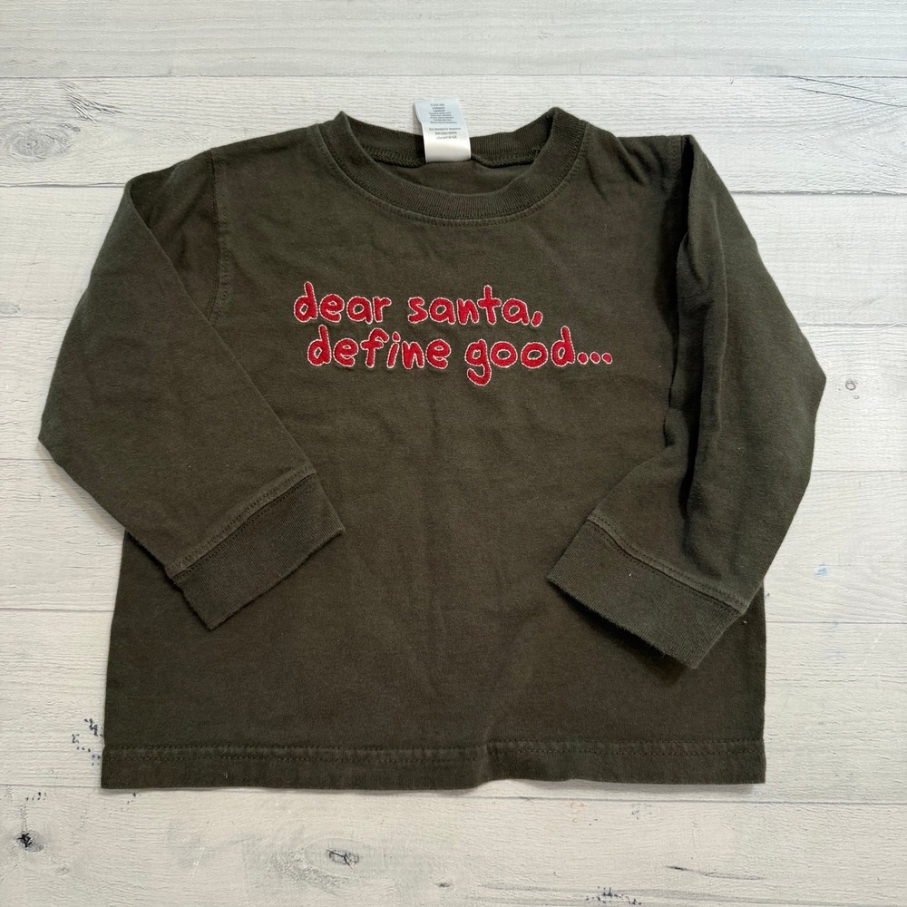 Gymboree baby dear Santa define good long sleeve shirt‎ 2T